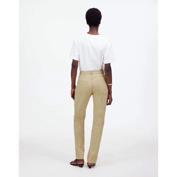 Madewell‎ The Dean Easy Straight Jean in Vintage Khaki Size 28 - Picture 2 of 15